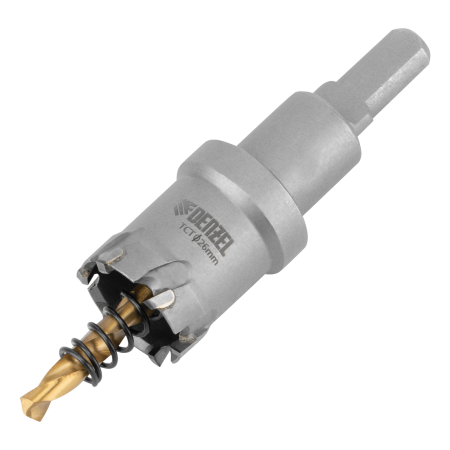 Коронка по металлу DENZEL 724006, 26 мм, твердосплавная