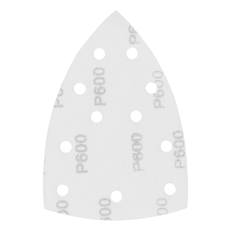 Треугольник абразивный на ворc. подложке под "липучку", перф., P 600, 150х150х100 мм, 5 шт. Denzel