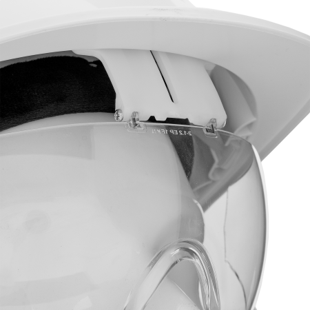 Каска защитная DENZEL ударопр.«Форвард» (К-05),ABS/PC,комплект со встроен.очк.ОЧК-05 Форвард, белая