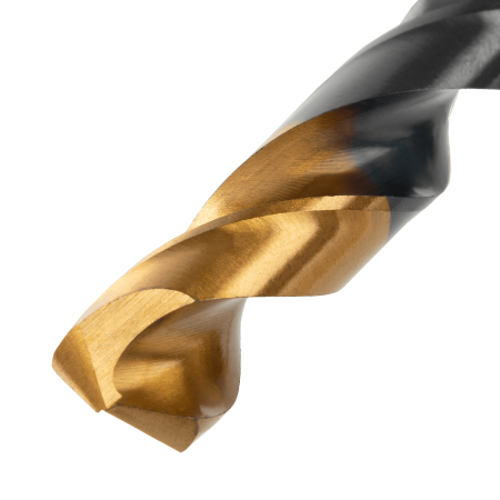 Сверло по металлу DENZEL 12 мм, HSS-Tin, Golden Tip, 6 шт.