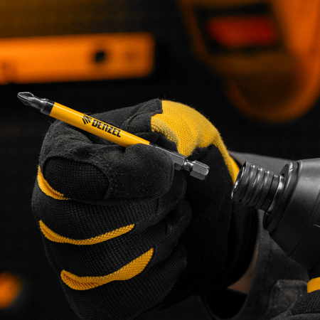 Бита DENZEL PH2х90, сталь S2, цилиндр., 10 шт. Е 6,3