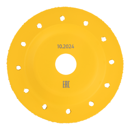 Чашка твердосплавная зачистная DENZEL, 125 мм, Плоская, мелкое зерно #32