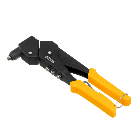 Заклепочник ручной DENZEL 285 мм, поворотный, 0-360, заклепки 2,4-3,2-4,0-4,8 мм