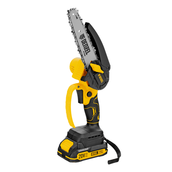 Цепная мини-пила аккумуляторная бесщет. DENZEL CCS-150, шина 150 мм, Li-Ion, 20 В