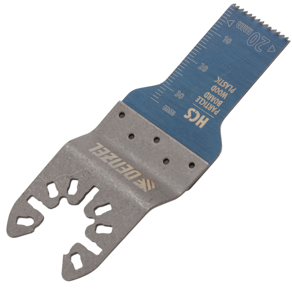 Насадка для МФИ DENZEL 782309 режущая пазовая прямая, HCS, по дереву, 20 х 1.4 мм