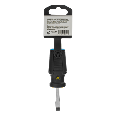 Отвертка DENZEL SL6x38 мм, S2, 3к рукоятка