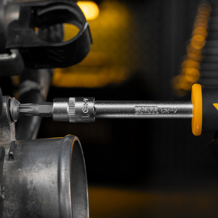 Набор инструментов DENZEL 1/2", 1/4", CrV, S2, пластиковый кейс, 94 предмета