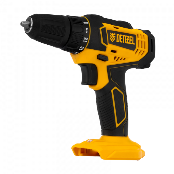 Дрель-шуруповерт аккумуляторная DENZEL CDL-18-0, Li-Ion, 18 В