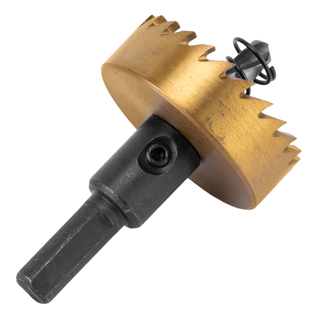 Коронка по металлу DENZEL 724114, 42 мм, HSS, нитридтитановое покрытие