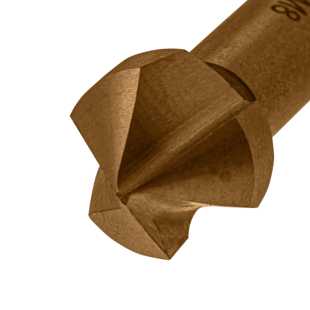 Зенковка конусная DENZEL под М8, HSS, по металлу, 6-гранный хвостовик