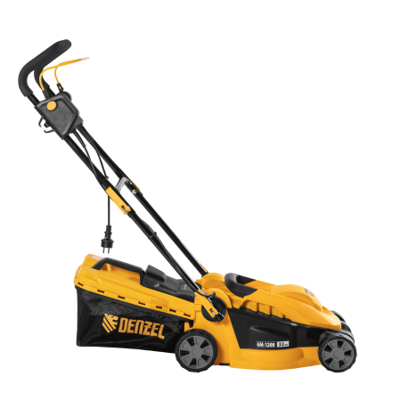 Газонокосилка электрическая DENZEL GM-1200, 1200 Вт, ширина 32 см, 3 уровня, 25 л Газонокосилка электрическая DENZEL GM-1200, 1200 Вт, ширина 32 см, 3 уровня, 25 л