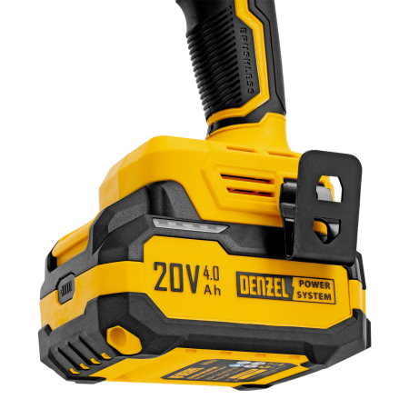 Гайковерт ударный аккумуляторный бесщет. DENZEL CIWH-BL-20-350, Li-Ion, 20 В