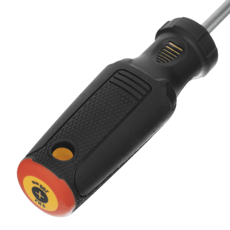 Отвертка DENZEL PH2х200 мм, CrV, трехкомпонентная рукоятка