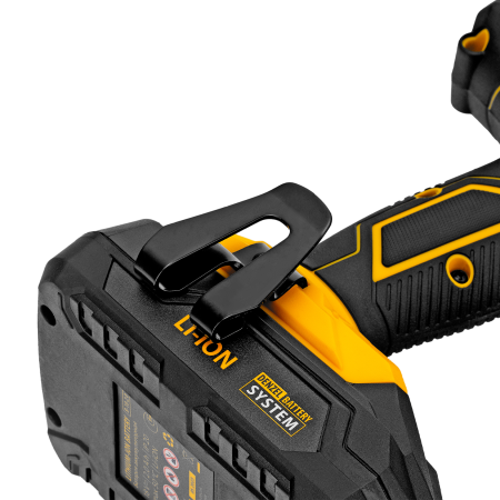 Дрель-шуруповерт аккумуляторная ударная DENZEL CID-18-02BM, Li-Ion, 18 В, 2 акк.