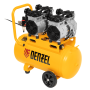 Компрессор безмасляный, малошумный DENZEL DLS 2200/50, 2200 Вт, 2x1100, 50 л, 380 л/мин