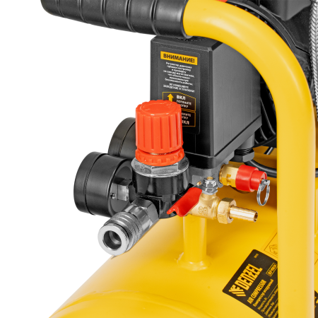 Компрессор безмасл. малошумный DENZEL DLP-950/24, 950Вт,24 л, 2850 об/мин, 170 л/мин