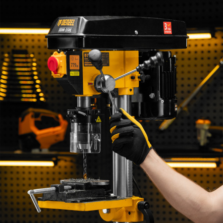 Станок сверлильный DENZEL DDM-550L, 550 Вт, 16 мм, 12 ск., лазер, настольный