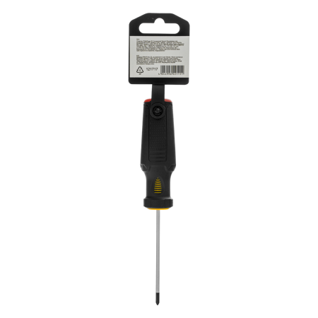 Отвертка DENZEL PH0х75 мм, S2, 3к рукоятка