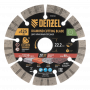 Диск алмазный отрезной DENZEL ф125 х 22,2 мм, Сегментный, сухое резание, HWD92