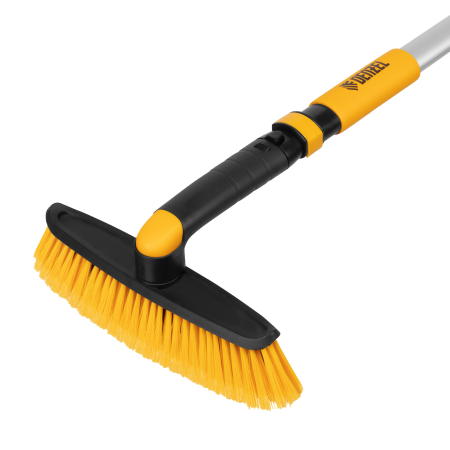 Щетка-сметка со скребком DENZEL телескоп, поворотная голова, 750-1120 мм