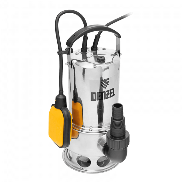 Дренажный насос DENZEL DPL800X, 800 Вт, подъем 7 м, 16500 л/ч      