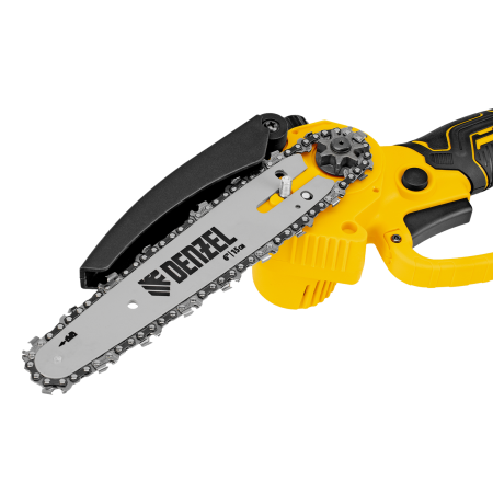 Цепная мини-пила аккумуляторная бесщет. DENZEL CCS-150, шина 150 мм, Li-Ion, 20 В