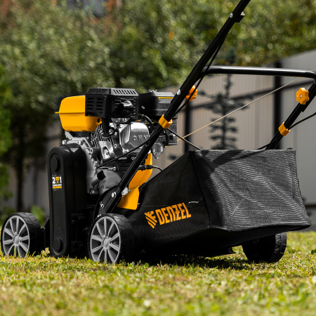 Скарификатор-аэратор DENZEL бензиновый SAG-400, 212 см3, -15/+10 мм, 40 см