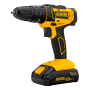 Дрель-шуруповерт аккумуляторная ударная DENZEL CID-18-02BM, Li-Ion, 18 В, 2 акк.