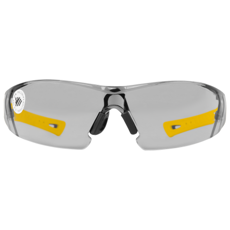 Очки защитные DENZEL открытые, поликарбонатные, дымчатая линза, 2х комп.дужки