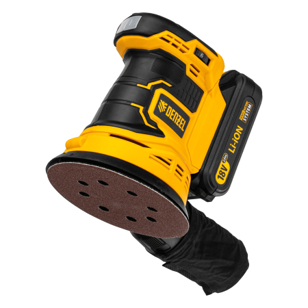 Машина шлифовальная эксцентриковая аккумуляторная DENZEL COS-125, 18В Li-Ion