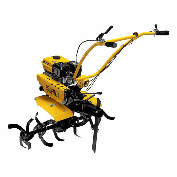 Мотоблок DENZEL DPT-270SB, 7 л.с., ремен.сцеп, фрез 3х4, ШОМ, без колес, передачи 2В/1Н