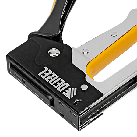 Степлер металлический DENZEL скобы в комплекте, 2К рукоятка, тип 53, 6-10 мм