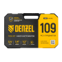 Набор инструментов DENZEL 1/2", 1/4", CrV, S2, пластиковый кейс, 109 предметов