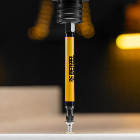 Бита DENZEL PH2х90, сталь S2, цилиндр., 10 шт. Е 6,3