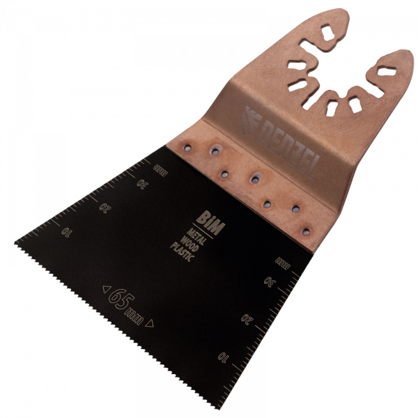 Насадка для МФИ DENZEL 782303 режущая прямая, BiM, по металлу и дереву, 65 x 1.2 мм