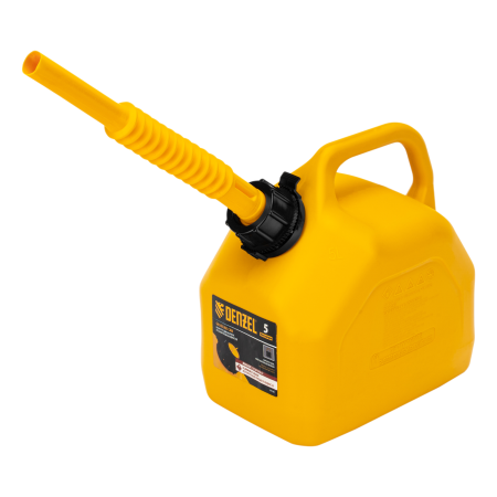 Пластиковая канистра DENZEL 53128, 5 л, для ГСМ, премиум