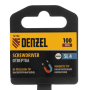 Отвертка DENZEL SL4х100 мм, CrV, трехкомпонентная рукоятка