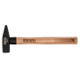 Молоток слесарный DENZEL 500 г, кованый квадратный боек, буковая рукоятка