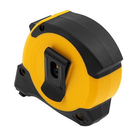 Рулетка DENZEL 5м х 19мм, двухкомп. корпус, магнитный обрезиненный зацеп