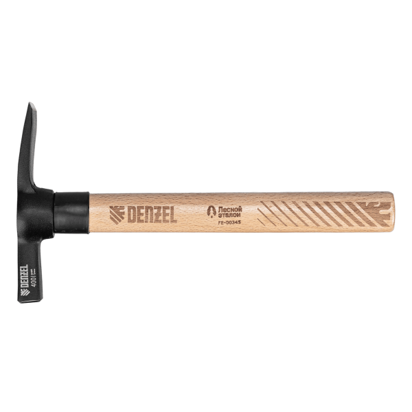 Молоток каменщика DENZEL 400 г, буковая рукоятка, EFP