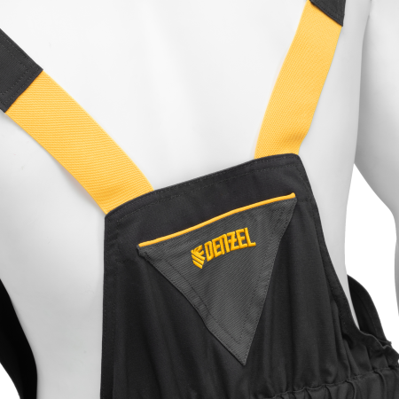 Полукомбинезон профессиональный рабочий DENZEL 65% полиэстер 35% хлопок, XXXL