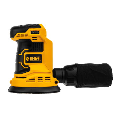 Машина шлифовальная эксцентриковая аккумуляторная DENZEL COS-125-0, 18В Li-Ion