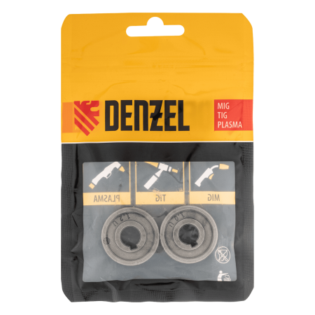 Подающий ролик DENZEL U профиль под алюминиевую проволоку 1,0-1,2 мм, 2 шт