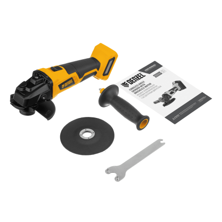 Машина углошлифовальная аккумуляторная бесщеточная DENZEL BLG-IB-18-125-0, Li-ion, 18 В