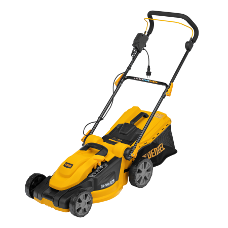 Газонокосилка электрическая DENZEL GM-1800, 1800 Вт, ширина 38 см, 6 уровней, 40 л
