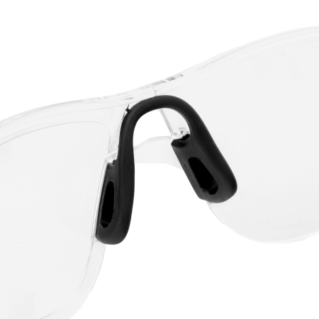 Очки защитные DENZEL открытые, поликарбонатные, прозрачная линза