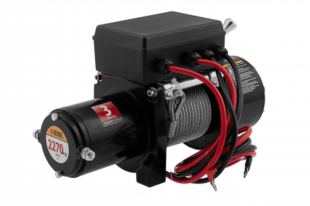 Лебедка автомобильная электрическая DENZEL LB- 2200, 2,2 т, 3,3 кВт, 12 В