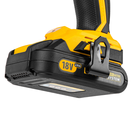 Аккумуляторная дрель-шуруповерт DENZEL BLDL-IB-18-02, 18 В, 2 x 2 Ач