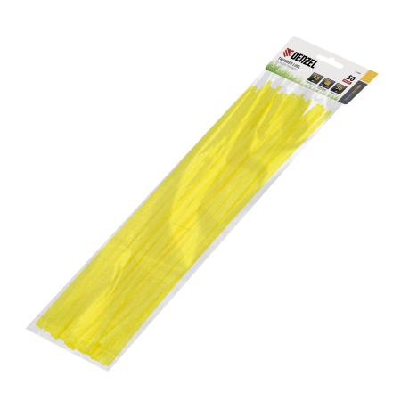 Леска для триммера DENZEL Flex Сord 96104, 3 мм x 30 см, зубчатый квадрат, 50 шт.