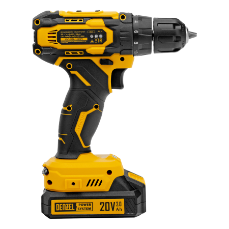 Дрель-шуруповерт аккумуляторная DENZEL CDQ-20, Li-Ion, 20 В